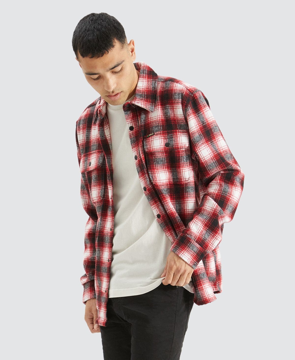 Kalyn Check Shirt Red Clay – Neverland Store