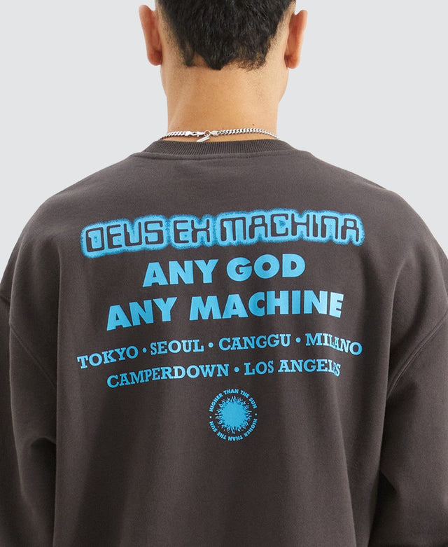 Deus Ex Machina Praise You Crew Jumper Black