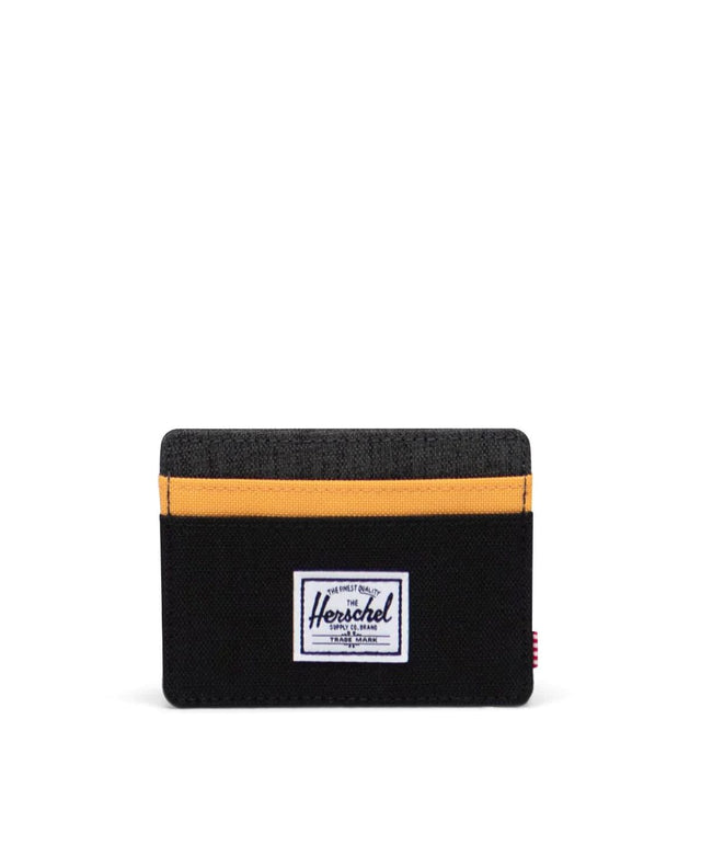 Herschel Charlie RFID Black/Black/Blazing Orange