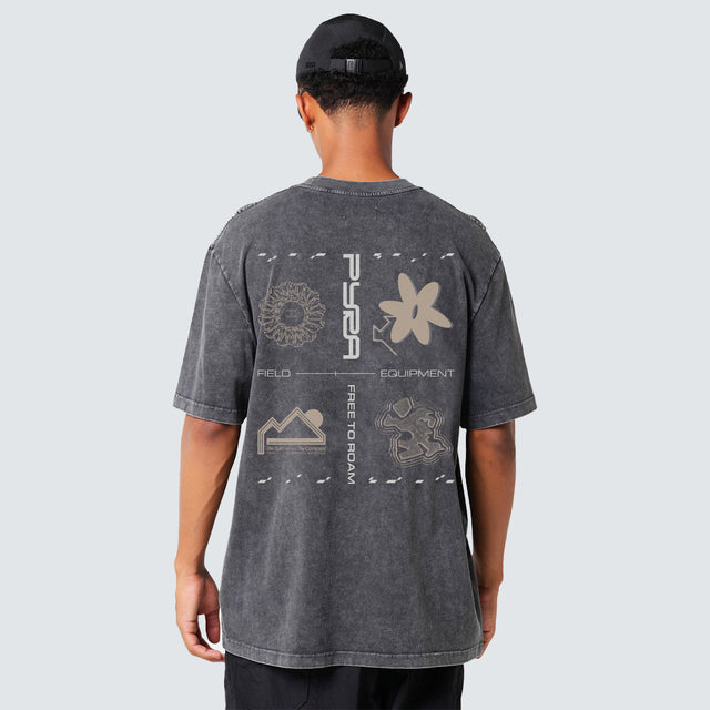 Compass Tee Vintage Black