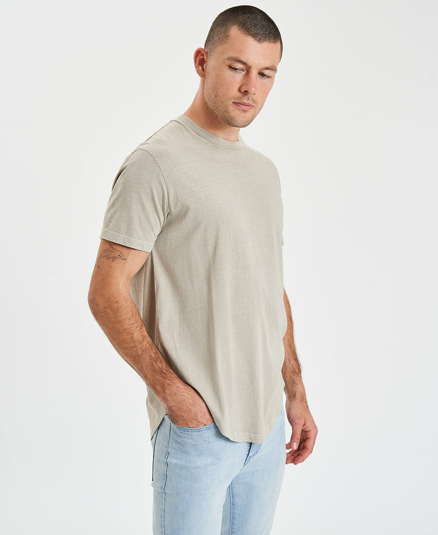 Inventory Bristol Dual Curved T-Shirt Pigment Sepia