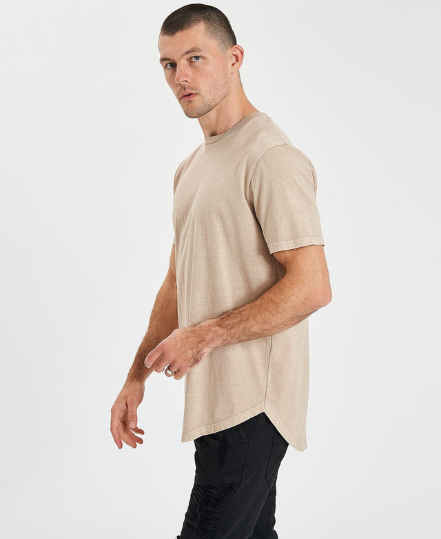 Inventory Bristol Dual Curved T-Shirt Pigment Taupe