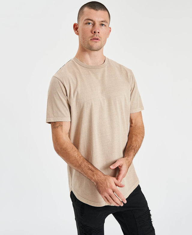 Inventory Bristol Dual Curved T-Shirt Pigment Taupe