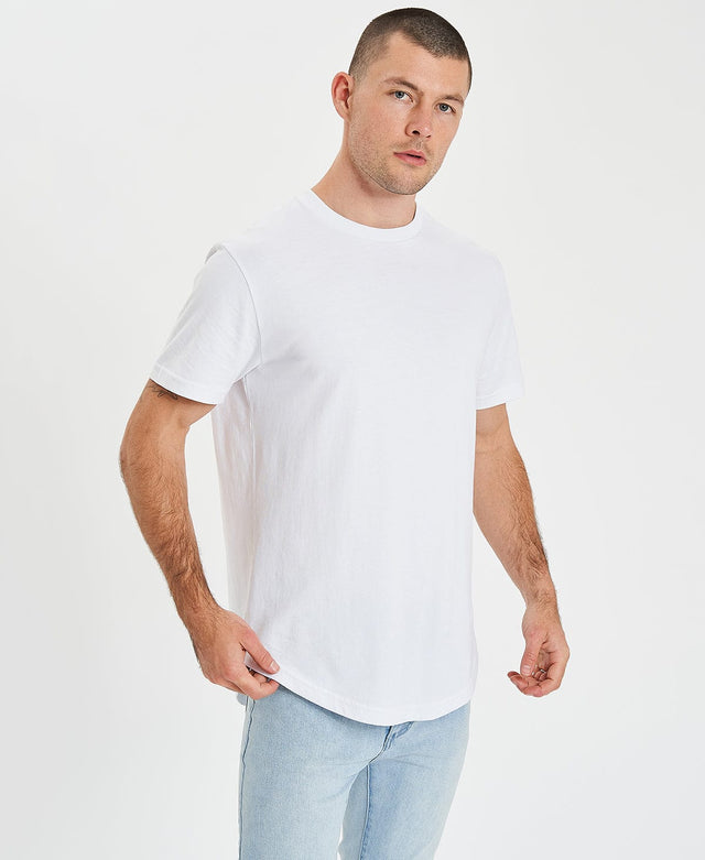 Inventory Bristol Dual Curved T-Shirt White