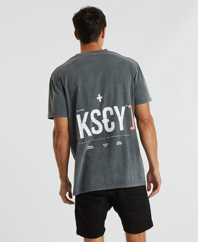 Kiss Chacey Ache Relaxed T-Shirt Pigment Asphalt Grey