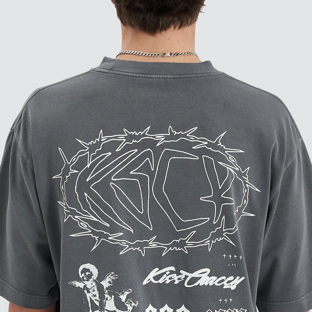 Kiss Chacey Adrift Oversize T-Shirt Pigment Grey