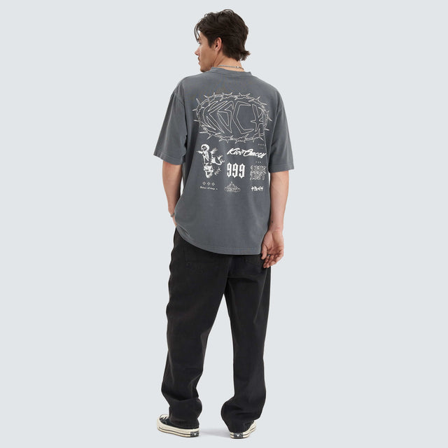 Kiss Chacey Adrift Oversize T-Shirt Pigment Grey