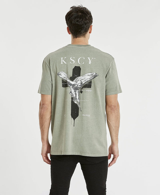 Kiss Chacey Archangel Relaxed T-Shirt Pigment Shadow Grey
