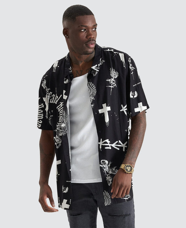 Kiss Chacey Augur Party Shirt Black/White