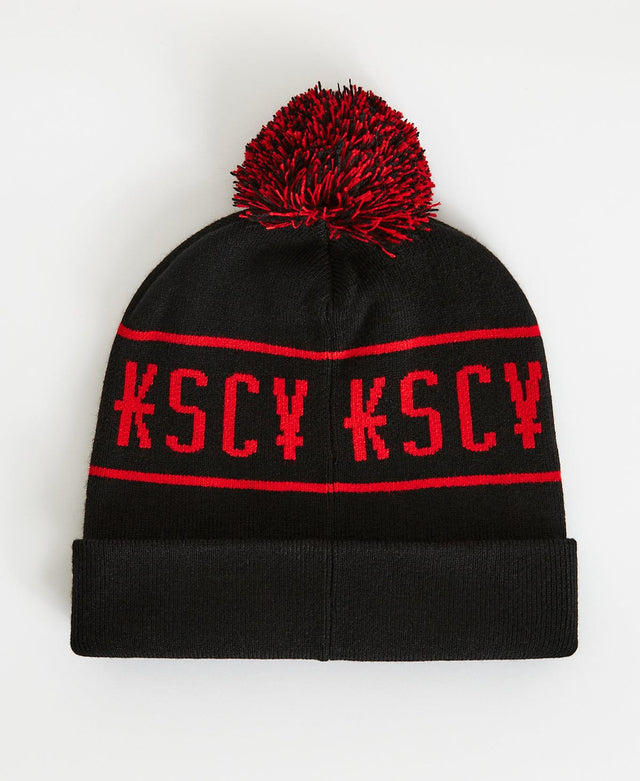 Kiss Chacey Broadway Beanie - Black/Red Multi Colour