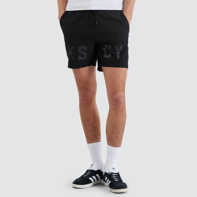 Kiss Chacey Bronant  Beach Short Jet Black