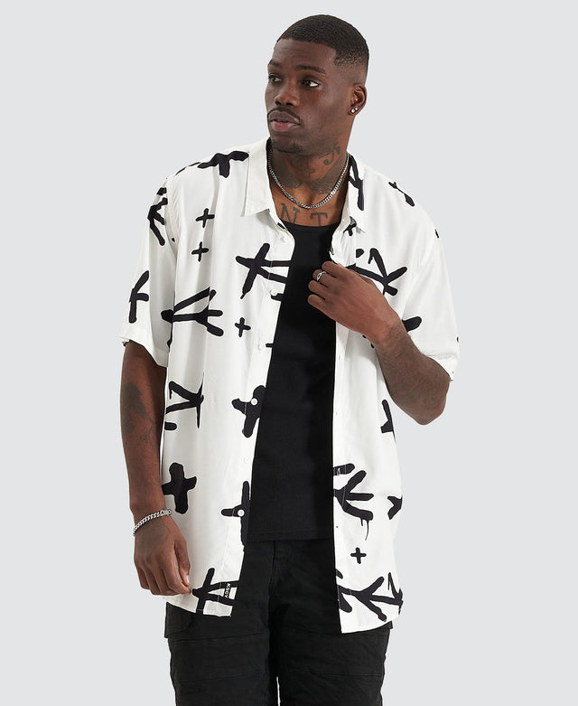 Kiss Chacey Captor Party Shirt White/Black