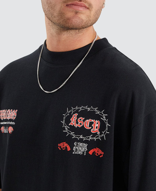 Kiss Chacey Cascade Heavy Street Fit Tee Anthracite