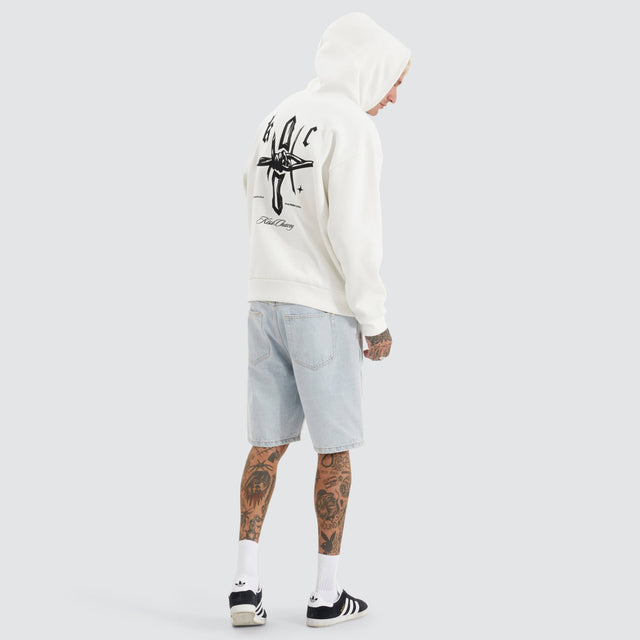 Kiss Chacey Chained Heavy Hoodie Natural White