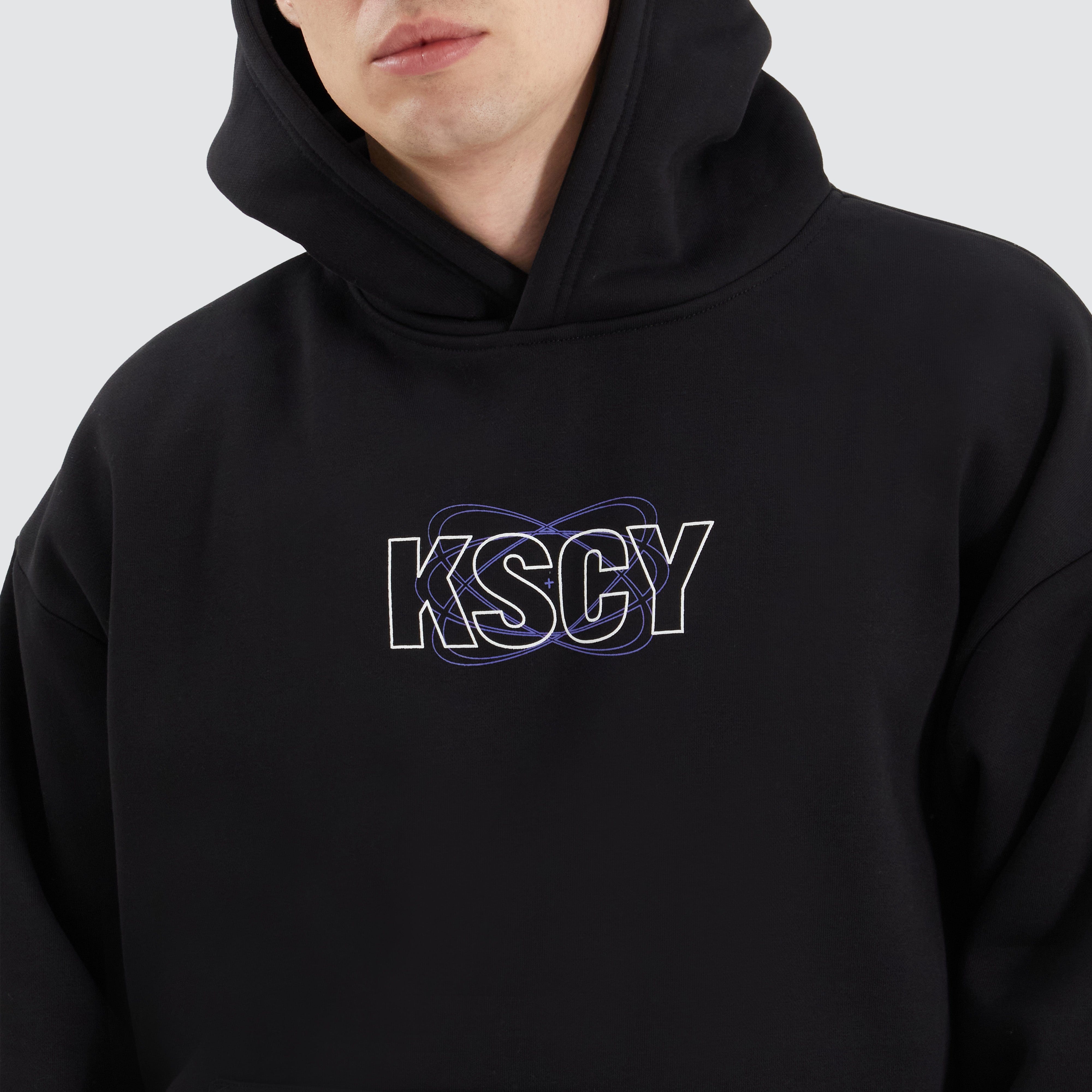 KSCY Chronos Oversized Hoodie in Jet Black | Neverland | Neverland
