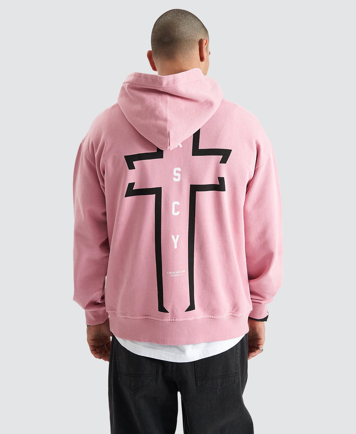 Salmon pink mens hoodie online