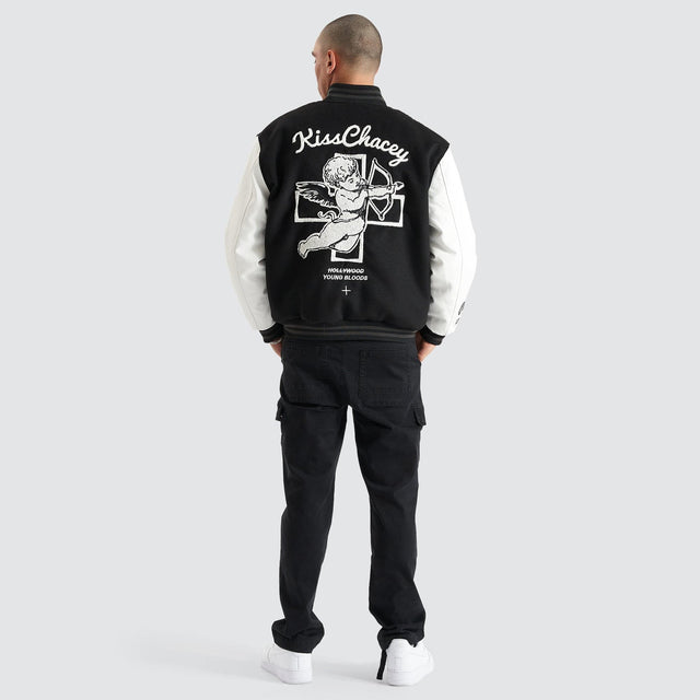 Kiss Chacey Code Vein Varsity Jacket Jet Black