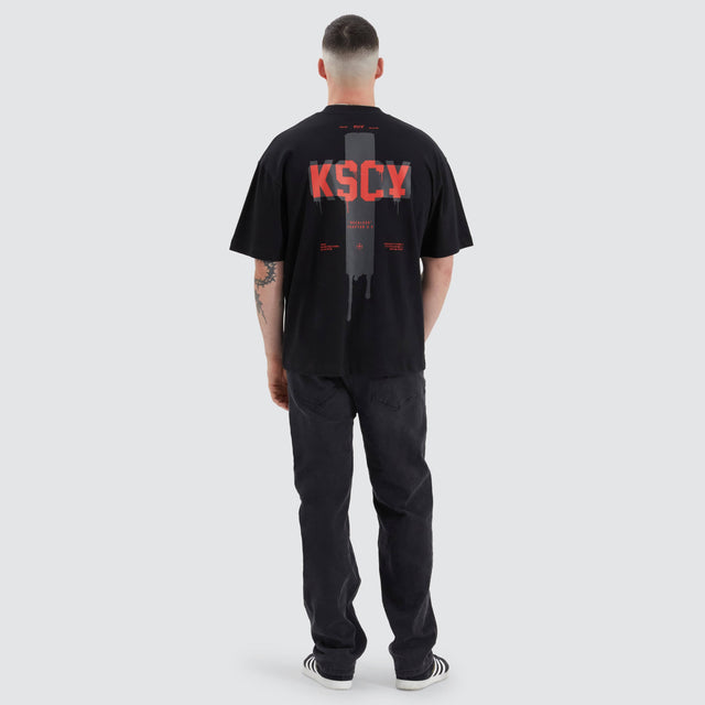 Kiss Chacey Corrib Street Tee Anthracite Black