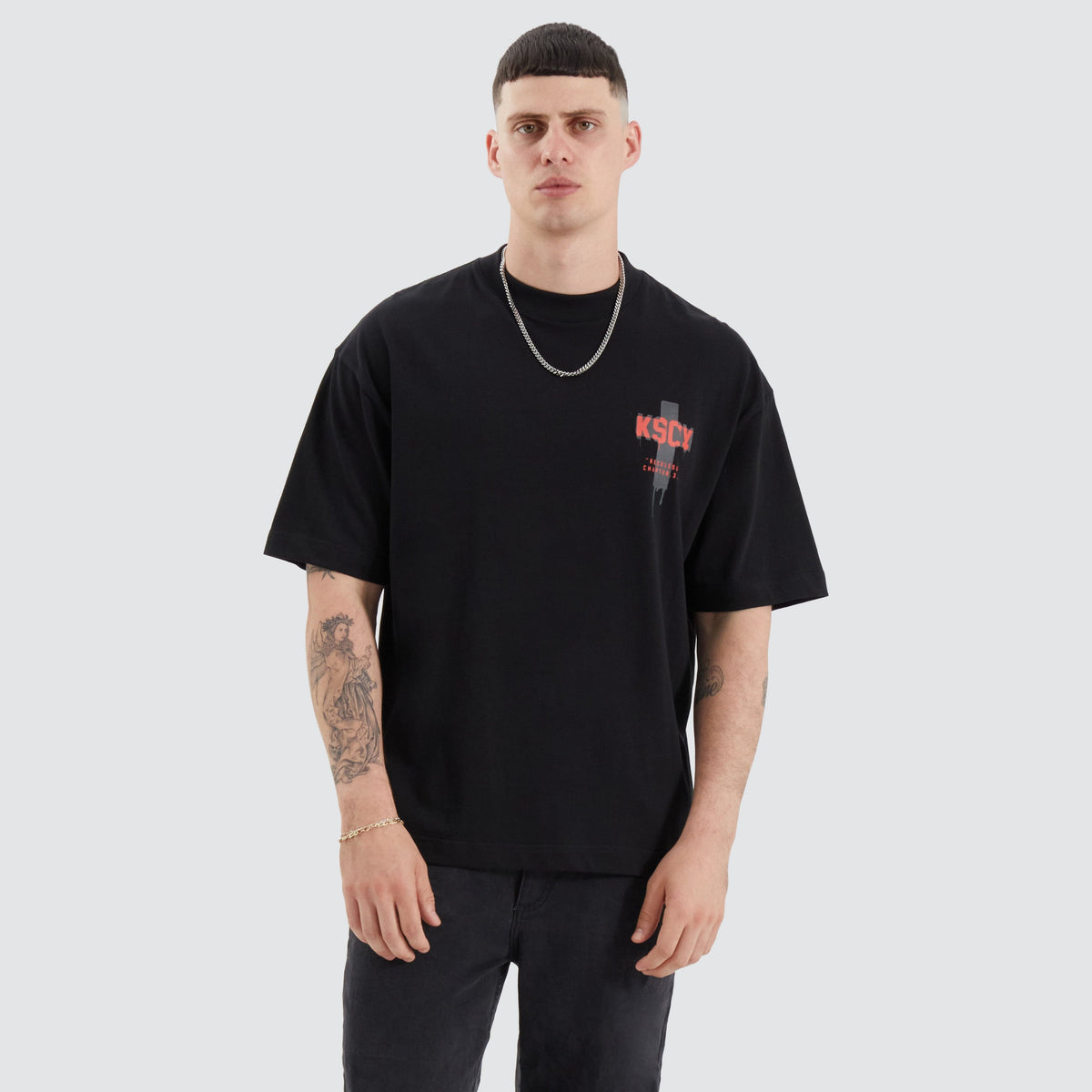 Corrib Street Tee Anthracite Black | Neverland Store