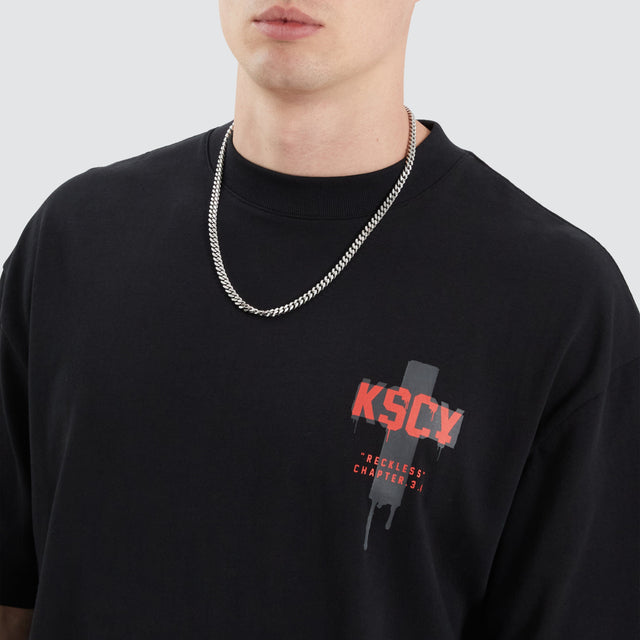 Kiss Chacey Corrib Street Tee Anthracite Black