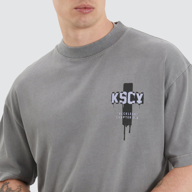 Kiss Chacey Corrib Street Tee Pigment Frost Grey