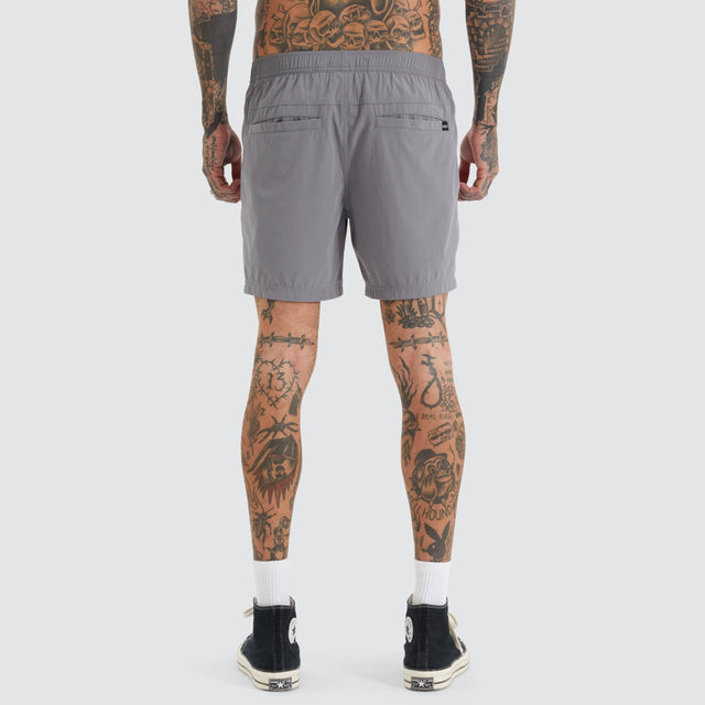 Kiss Chacey Cracked Beach Shorts Steel Grey