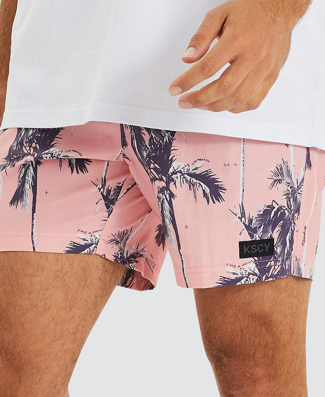 Kiss Chacey Dante Beach Short Pink/Black Print