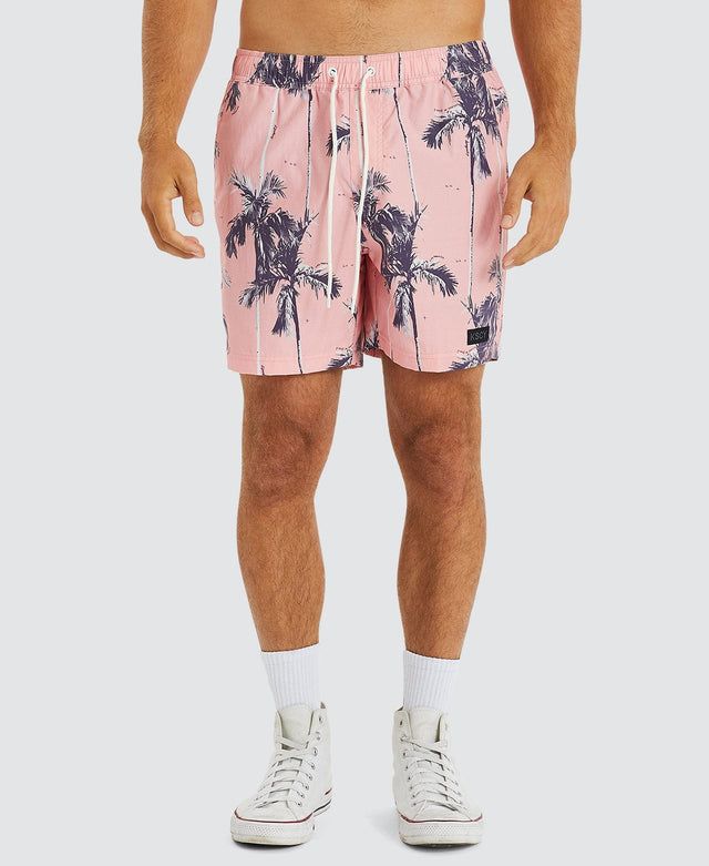 Kiss Chacey Dante Beach Short Pink/Black Print