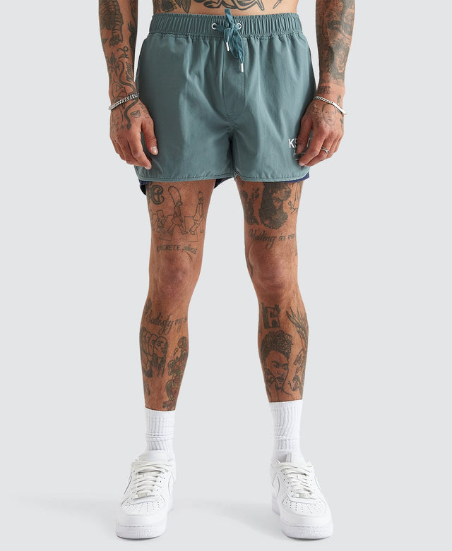 Kiss Chacey Darkside Runner Short North Atlantic Green