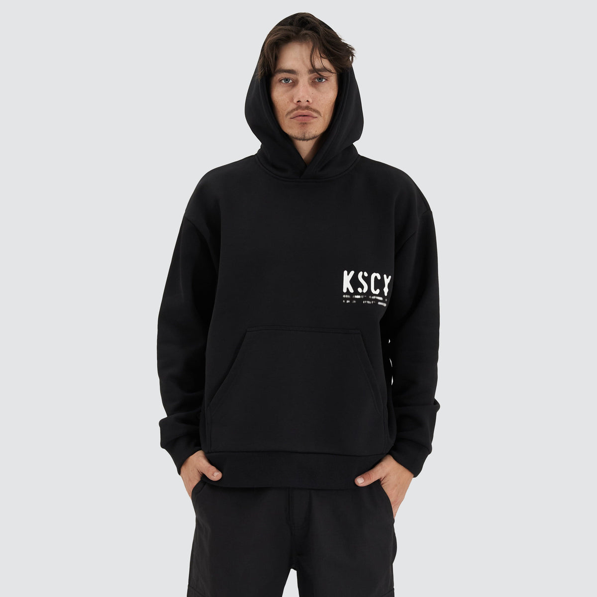 KSCY Efficacy Heavy Relaxed Hoodie in Black - Kiss Chacey | Neverland Store