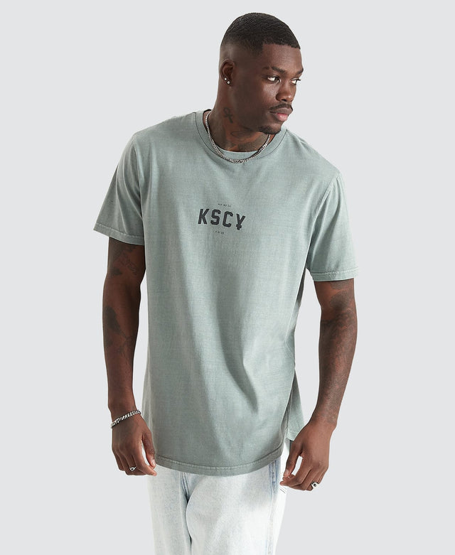 Kiss Chacey Empire Dual Curved T-Shirt Sage