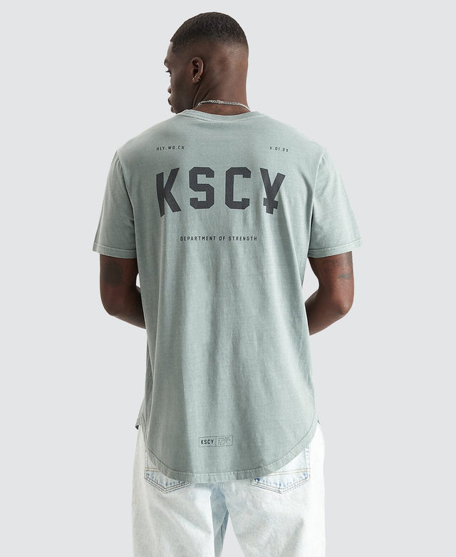 Kiss Chacey Empire Dual Curved Tee - Sage