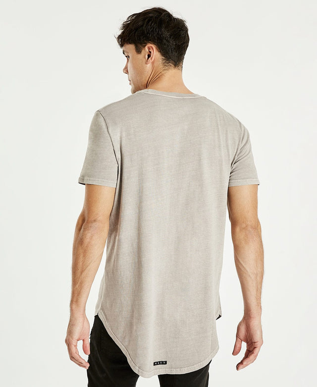 Kiss Chacey Essentials Dual Curved T-Shirt Pigment Gull Neutral