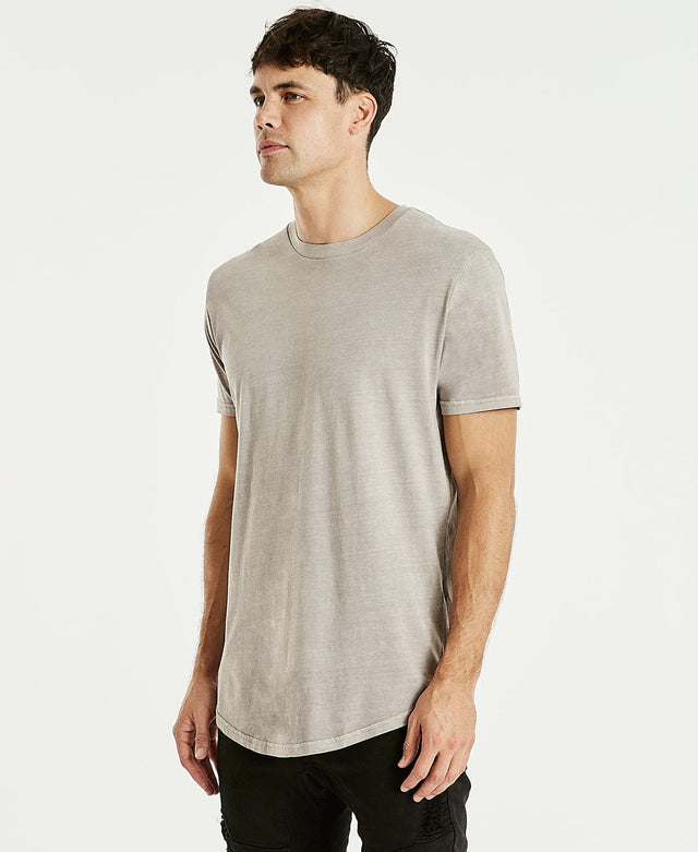 Kiss Chacey Essentials Dual Curved T-Shirt Pigment Gull Neutral