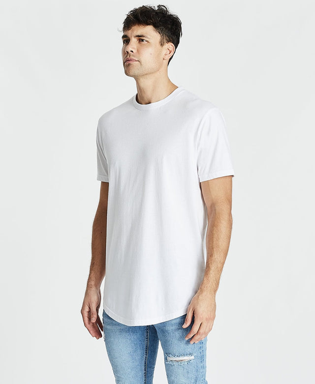 Kiss Chacey Essentials Dual Curved Tee White