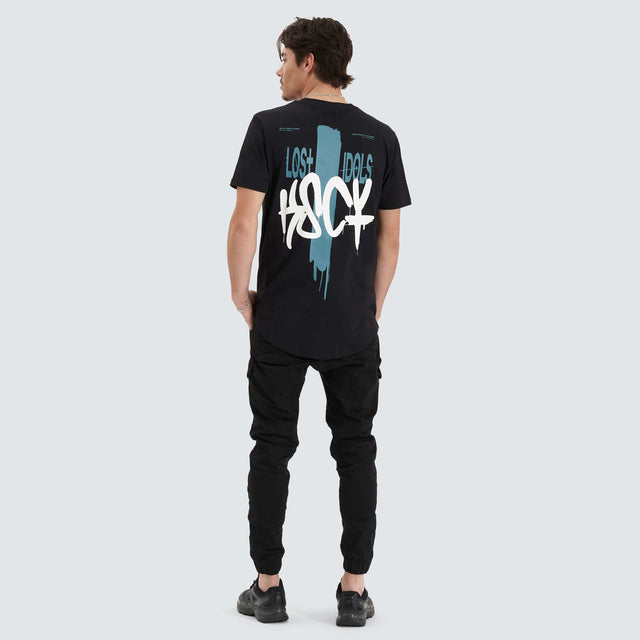 Kiss Chacey Faded Echo Tee Jet Black