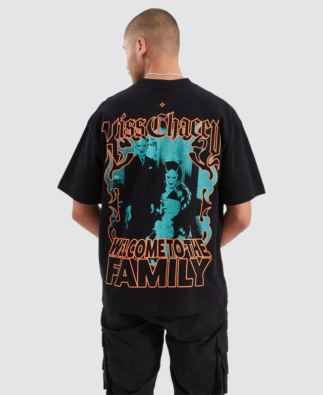 Kiss Chacey Family Heavy Street Fit Tee Jet Black