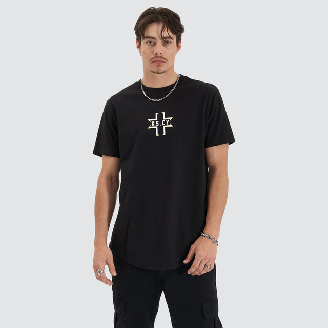Kiss Chacey Flame Tee Jet Black