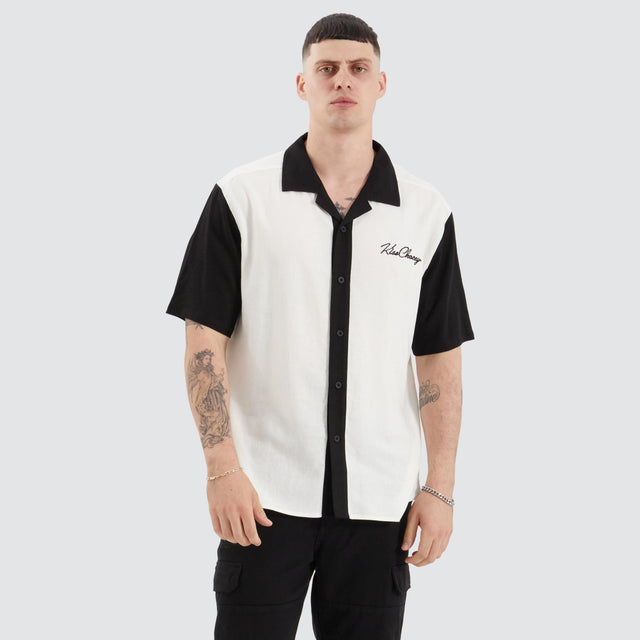 Kiss Chacey Frank Resort Shirt White/Black