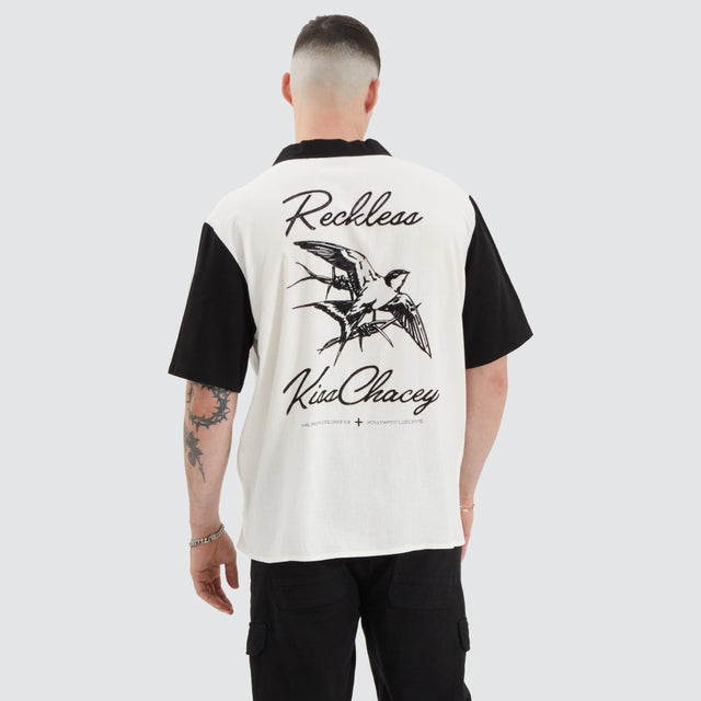 Kiss Chacey Frank Resort Shirt White/Black