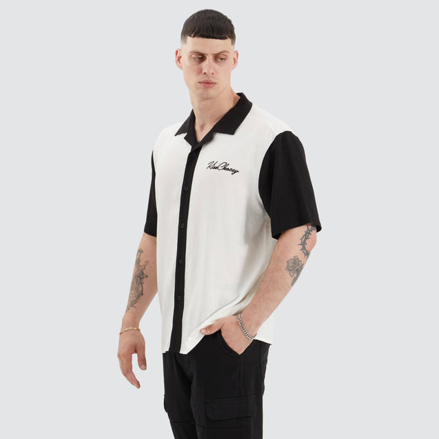 Kiss Chacey Frank Resort Shirt White/Black