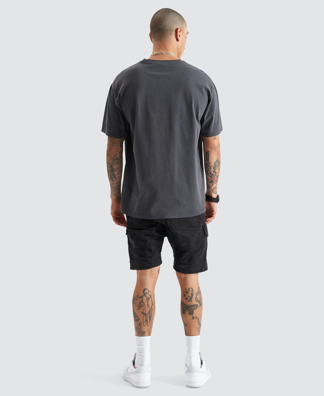 Kiss Chacey Gangrel Heavy Box Fit Tee - Pigment Asphalt GREY