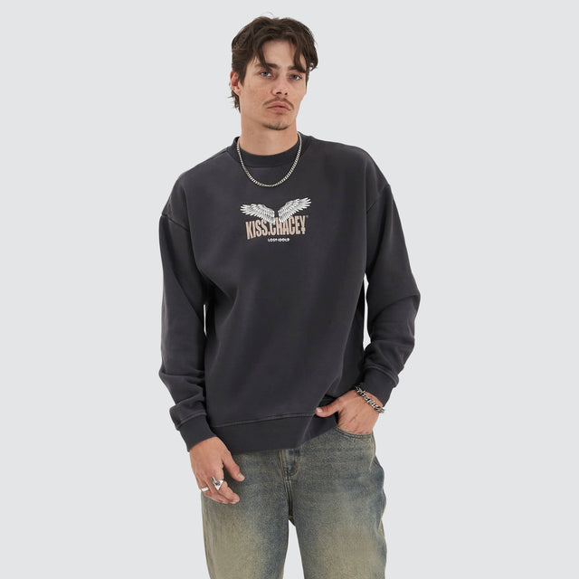 Kiss Chacey Glide Heavy Sweater Pigment Asphalt