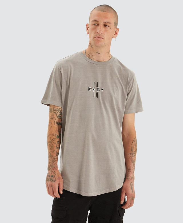 Groundwork Dual Curved Tee Washed Neutral Gull - Neverland – Neverland Store