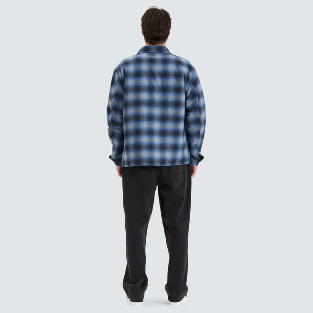 Kiss Chacey Highland Overshirt Black/Blue Check