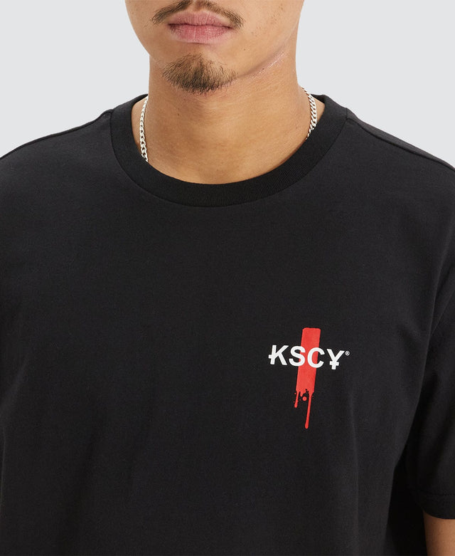 Kiss Chacey Holme Dual Curved T-Shirt Jet Black