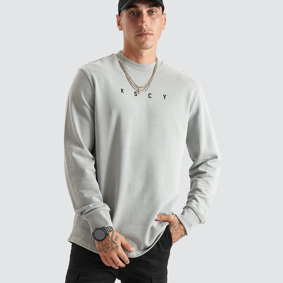 KSCY Holy Lane Curved Jumper in Limestone - Neverland Store