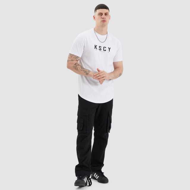 Kiss Chacey Ilment Dual Curved Tee Optical White