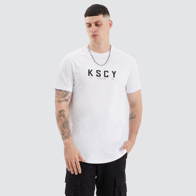 Kiss Chacey Ilment Dual Curved Tee Optical White