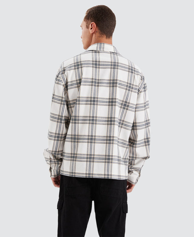 Kiss Chacey Ingenuity Relaxed Overshirt - White Check WHITE